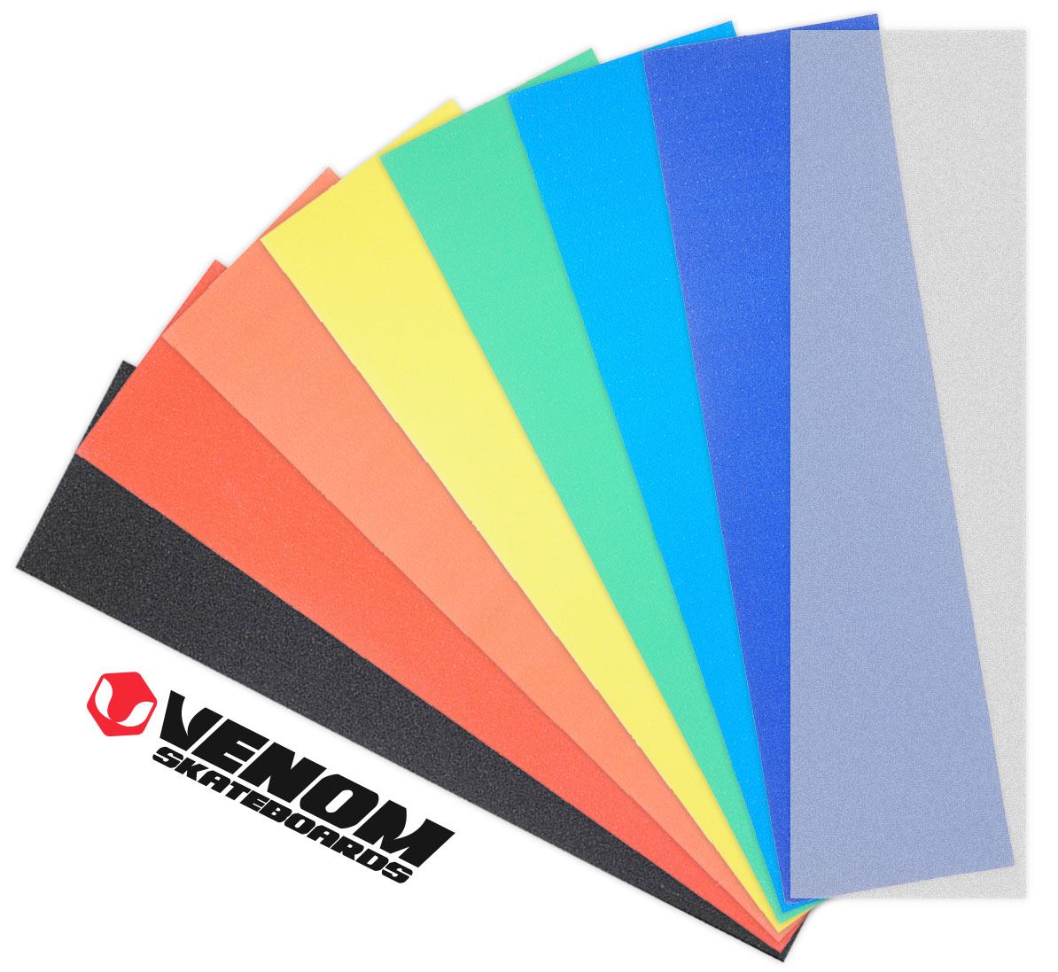 Venom Professional Grade Skateboard Griptape 9" x 33" - Clear