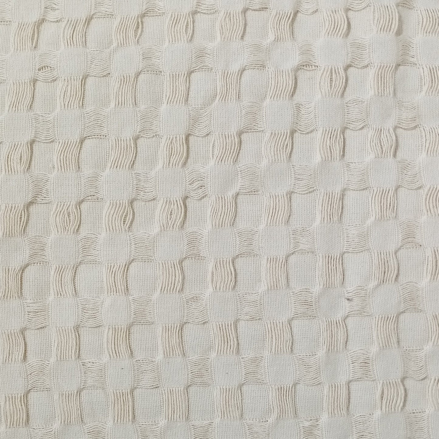 Florian Checked Throw Blanket Natural Bedspread for Sofas Armchairs Sofa Settee Couch Beds & Couches by OLIVIA ROCCO