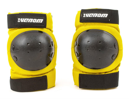 Venom Triple Knee/Elbow/Wrist Pad Set - Yellow Black