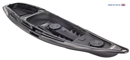 Kaafu Eco Solo Kayak | 100% Ocean Plastic | Black | Lightweight & Stable