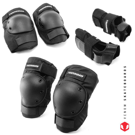 Venom Triple Knee/Elbow/Wrist Pad Set - Adult/Junior