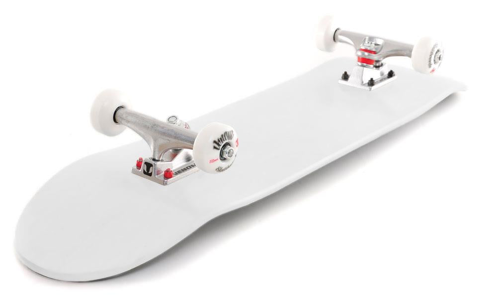 Venom Skateboards Complete Skateboard & Pens Matt White - 8.0"