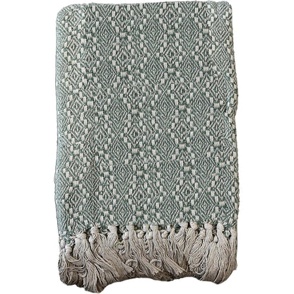 Marrakesh Eco-Friendly Super Soft Cotton Throws Lightweight Sustainable Recycled Cotton for Sofa Bed Chair Calming Colours By OLIVIA ROCCO