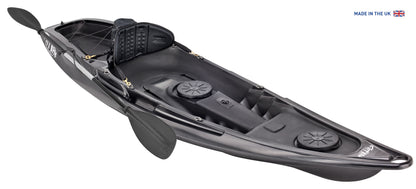 Kaafu Eco Fishing Kayak | 100% Ocean Plastic | Black | Complete Package