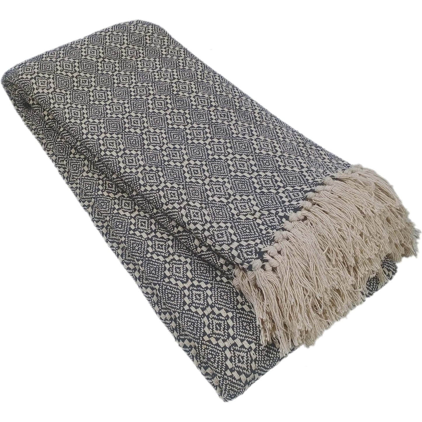 Marrakesh Eco-Friendly Super Soft Cotton Throws Lightweight Sustainable Recycled Cotton for Sofa Bed Chair Calming Colours By OLIVIA ROCCO