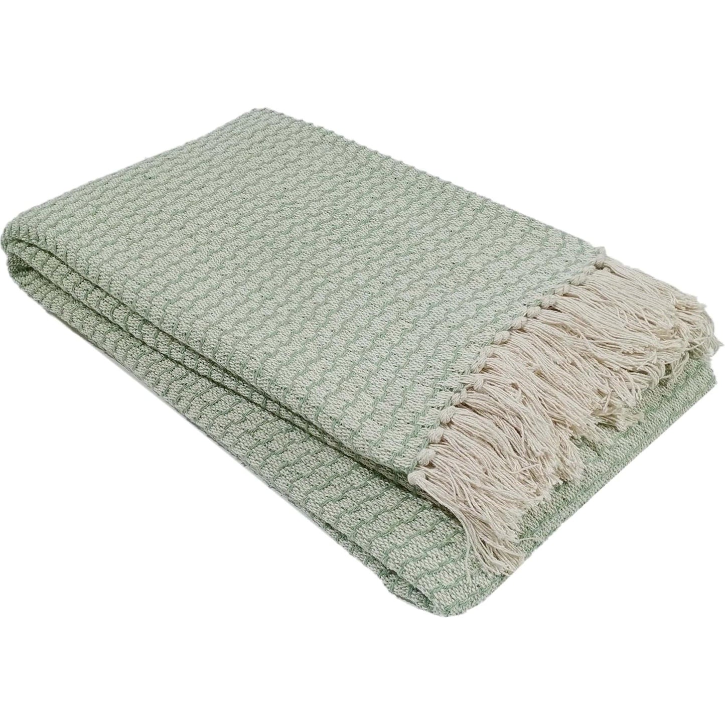 Marrakesh Eco-Friendly Super Soft Cotton Throws Lightweight Sustainable Recycled Cotton for Sofa Bed Chair Calming Colours By OLIVIA ROCCO