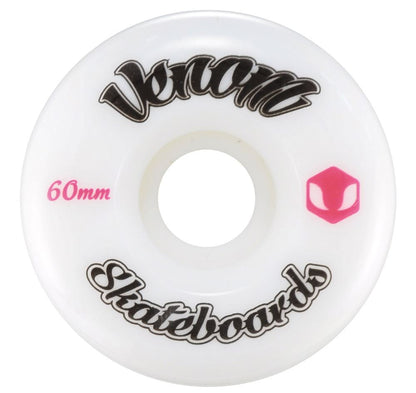Venom Logo White Skateboard Wheels 50-60mm