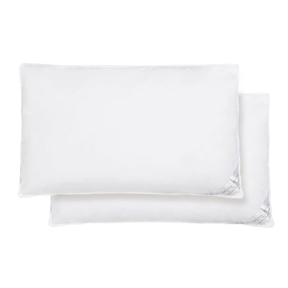 2 Pack Luxury Hotel Quality Duck Feather and Down Pillows Pair Hypoallergenic Premium Filling for Superior Comfort and Support by OLIVIA ROCCO