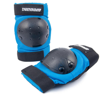 Venom Triple Knee/Elbow/Wrist Pad Set - Blue Black