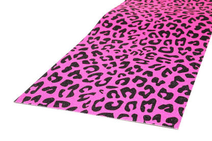 Venom Professional Grade Skateboard Griptape 9" x 33" - Leopard - Neon Pink