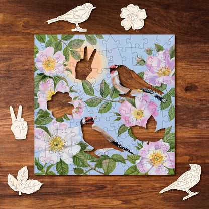 Goldfinches & Wild Roses MINI QT