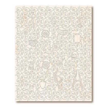 Vase With Cornflowers And Poppies