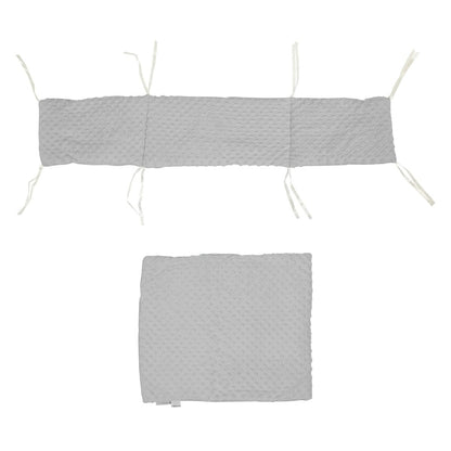 2pc Dimple Crib/Cradle Quilt & Bumper Bedding Set