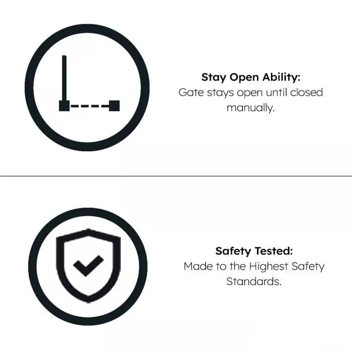 FYLO Baby Safety Stair Gate Pressure Fit 75-114cm Extra Wide