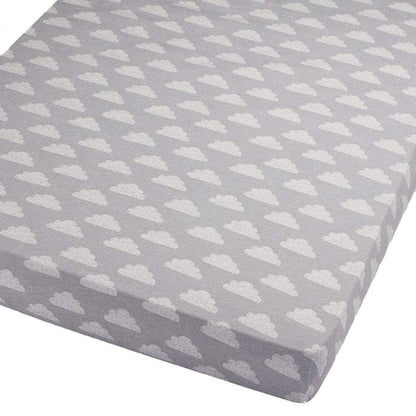 2x Spacesaver Cot Fitted Sheet 100% Cotton 100x52cm