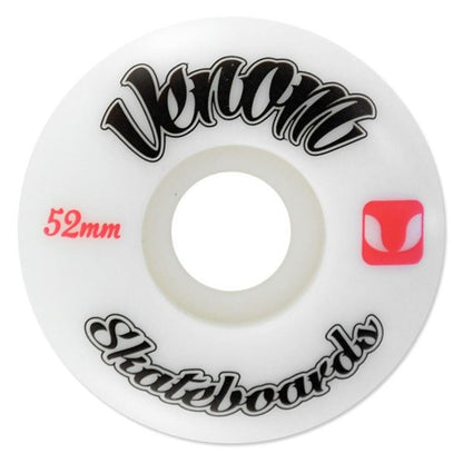 Venom Logo White Skateboard Wheels 50-60mm