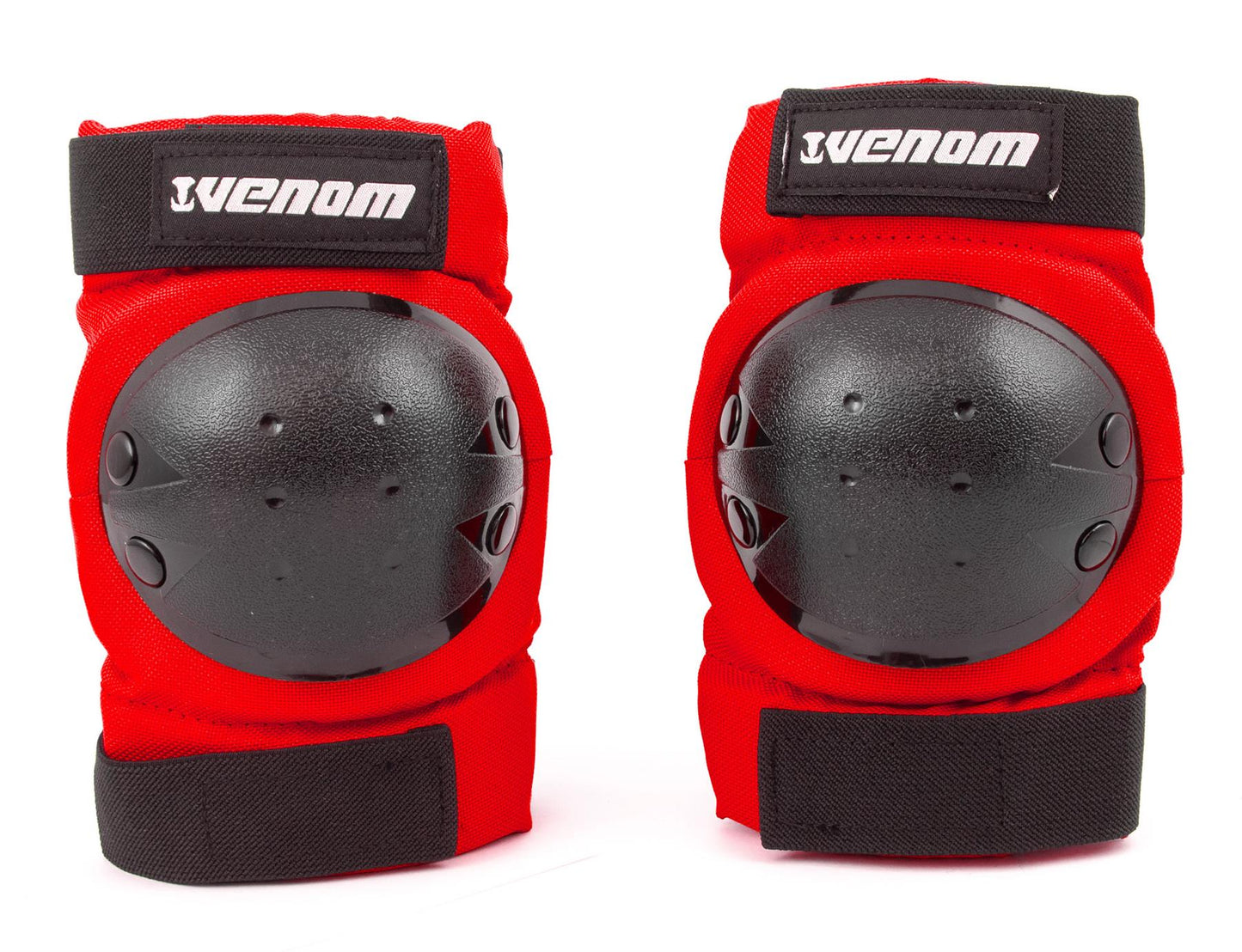 Venom Triple Knee/Elbow/Wrist Pad Set - Red Black