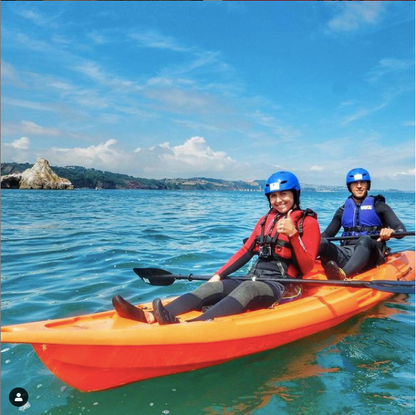 Mahee Tandem Kayak | Plastic Neutral | Orange | Stable & Durable