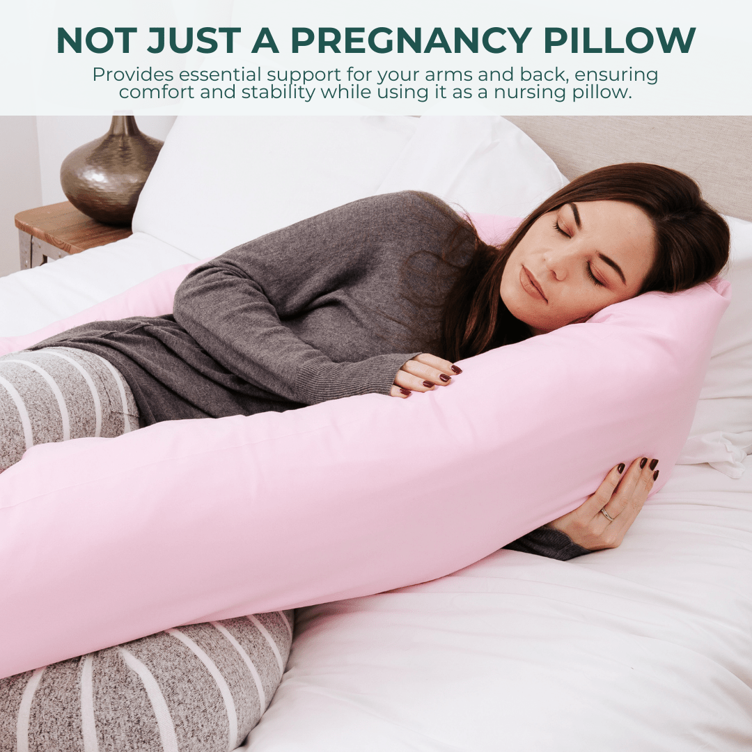 12 Ft Maternity Pillow And Case - White