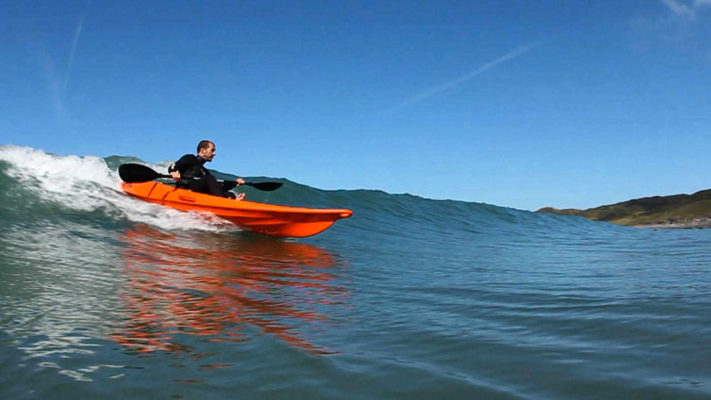 Kaafu Solo Kayak | Plastic Neutral | Orange | Lightweight & Stable