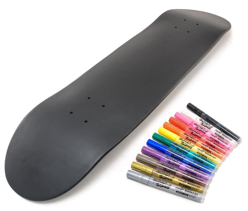 Venom Skateboards Deck & Colour Create Pens + Deck Wall Hanger