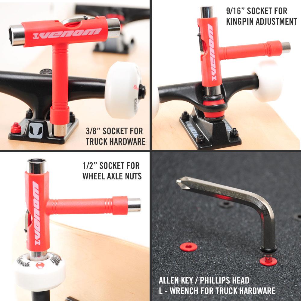Venom Skateboards T Tool - Red