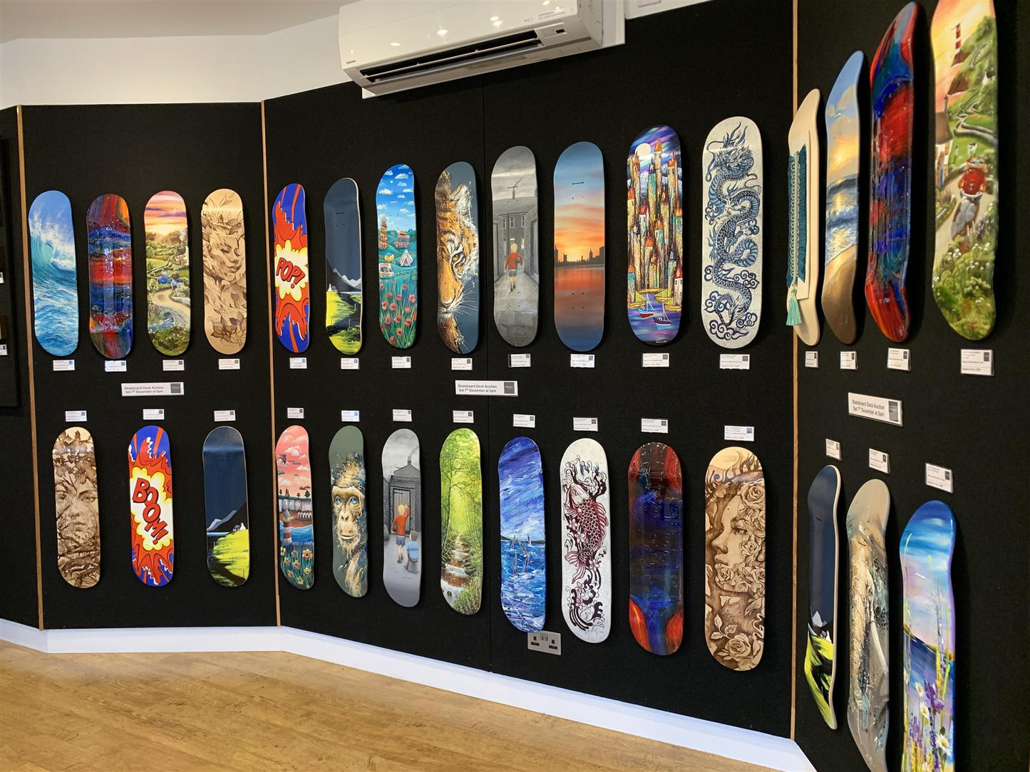 Venom Skateboards ART Deck - UNVARNISHED - 8.0"