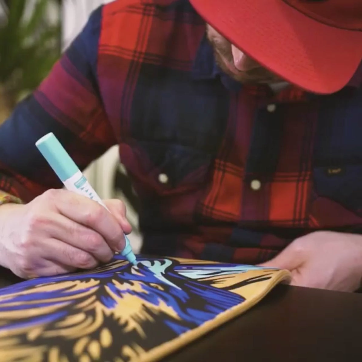 Venom Skateboards Deck & Colour Create Pens + Deck Wall Hanger