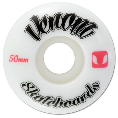 Venom Logo White Skateboard Wheels 50-60mm