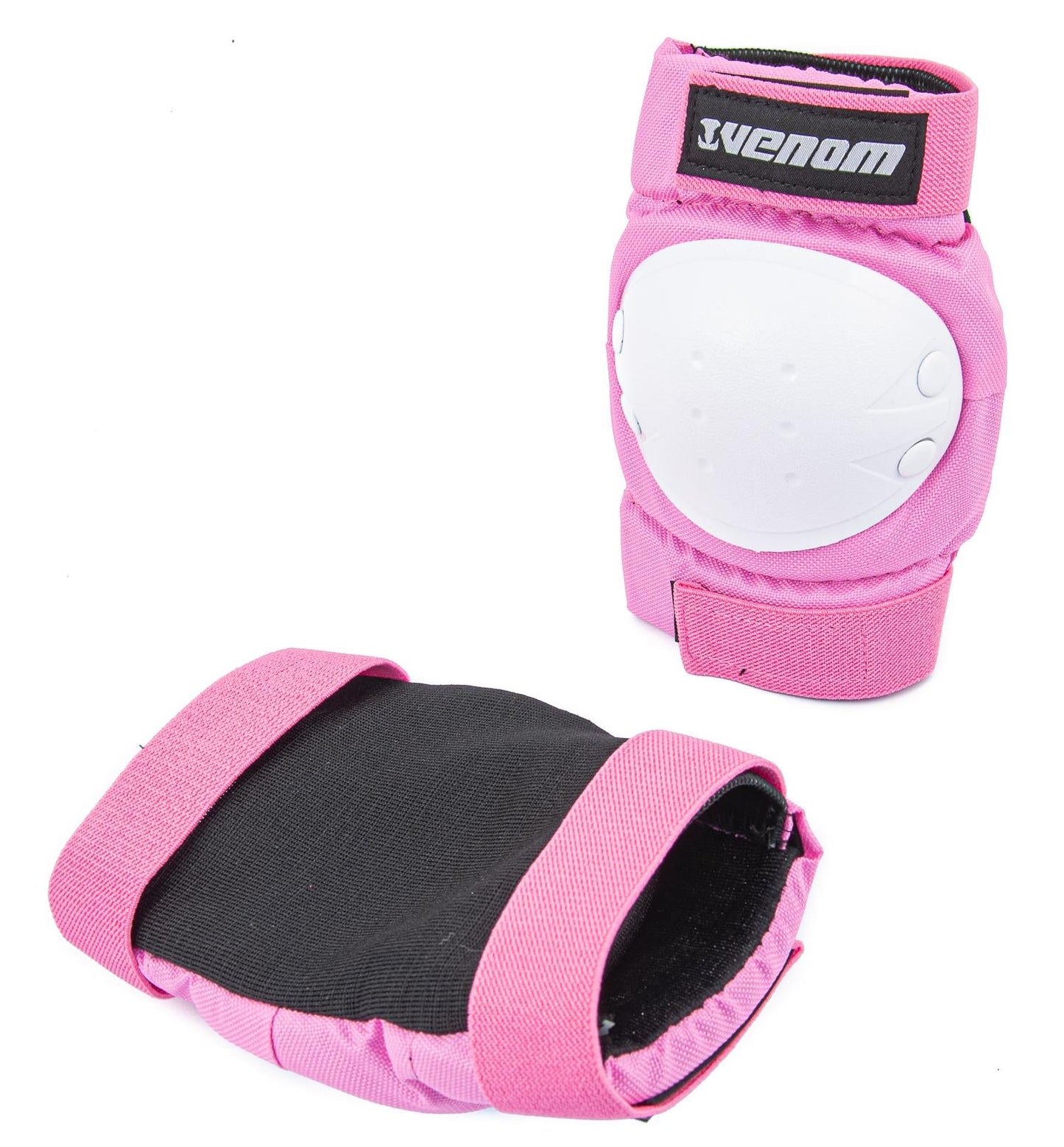 Venom Triple Knee/Elbow/Wrist Pad Set - Pink White