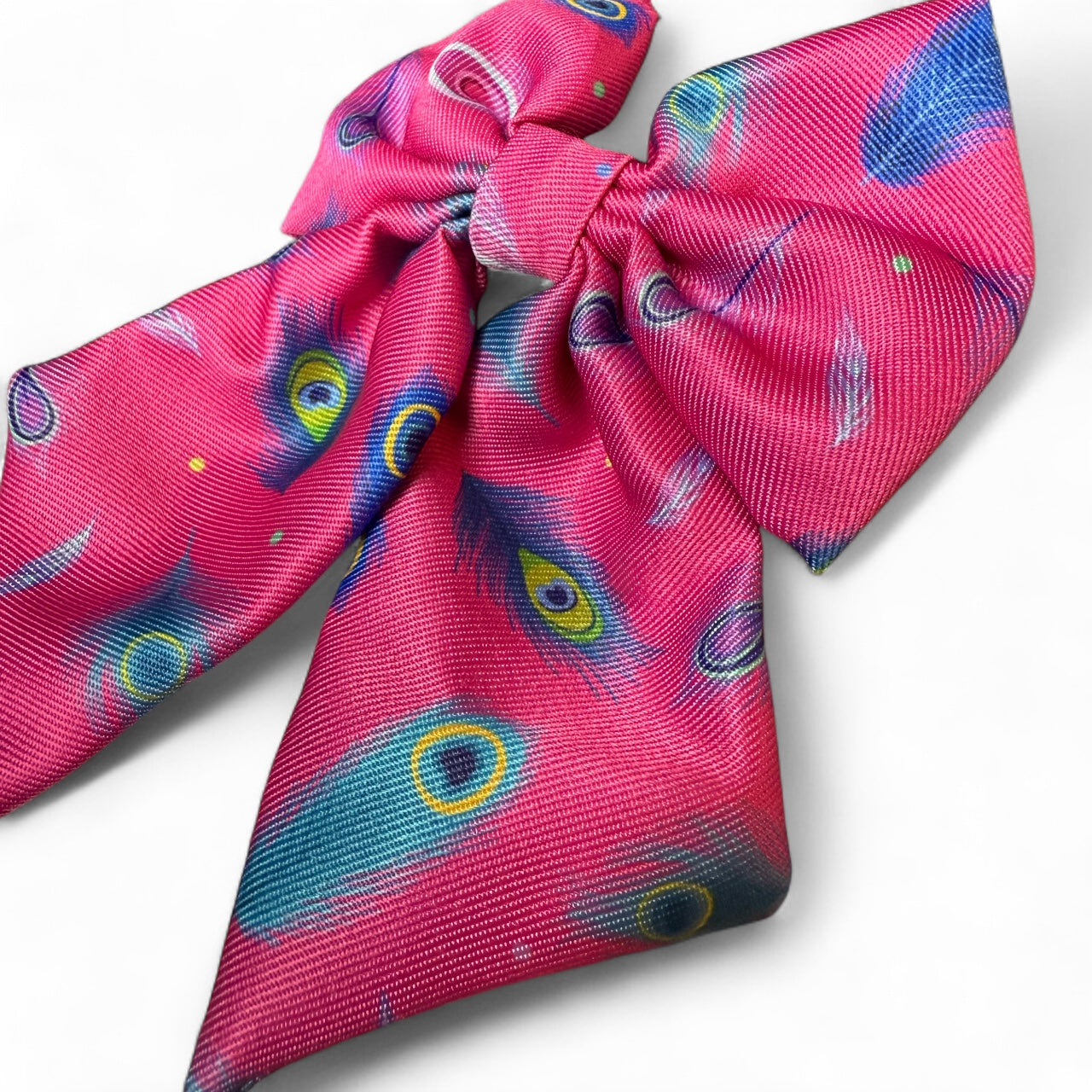 Peacock Power Sailor Bow – Bold, Beautiful & Pretty in Pink