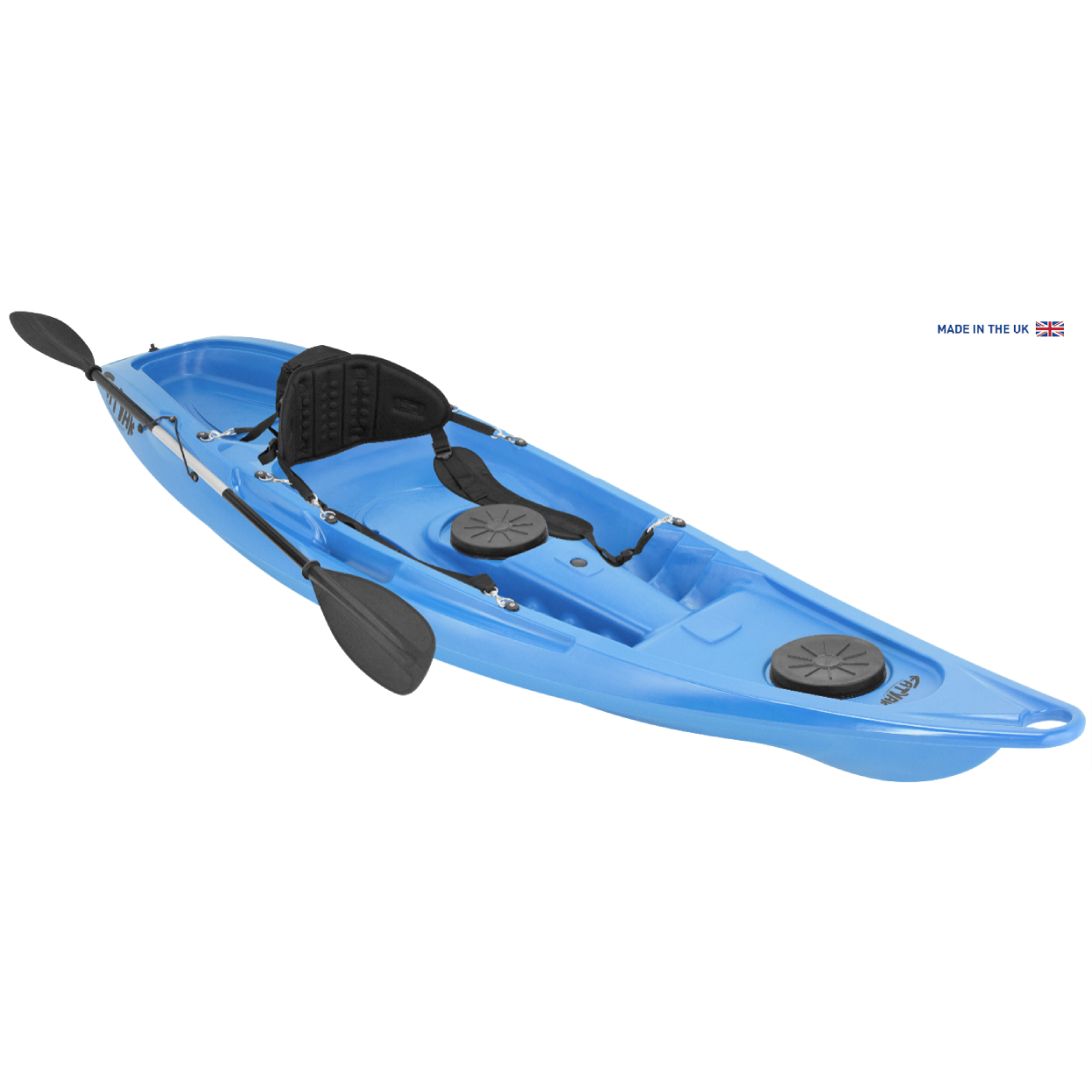 Kaafu Solo Fishing Kayak | Plastic Neutral | Blue | Complete Package