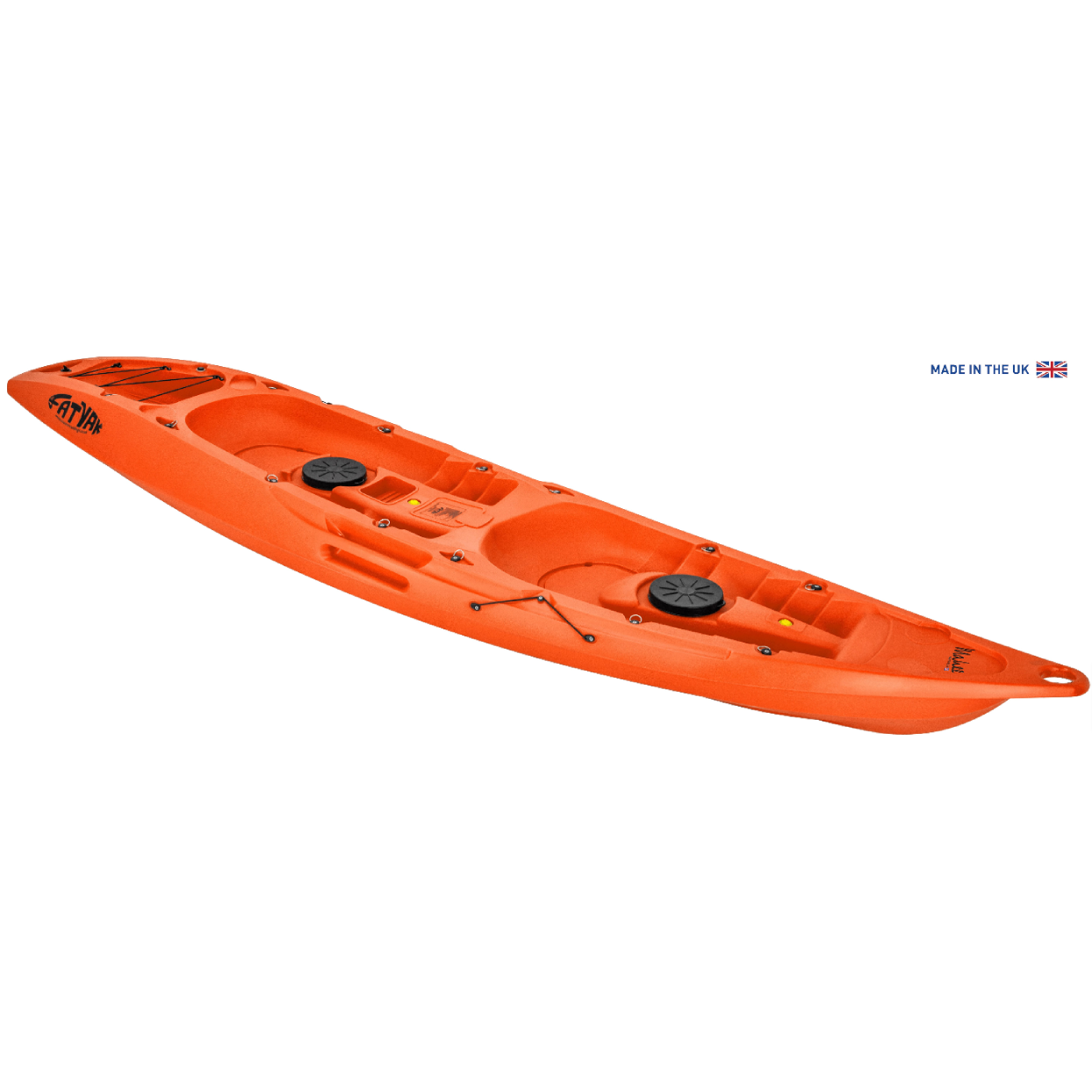 Mahee Tandem Kayak | Plastic Neutral | Orange | Stable & Durable