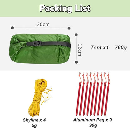 Night Cat 1 Person Ultra Lightweight Backpacking Tent