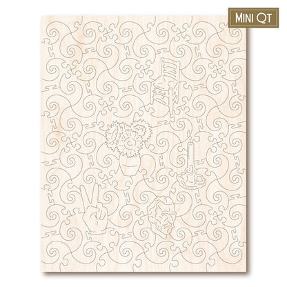 Vase With Cornflowers & Poppies MINI QT