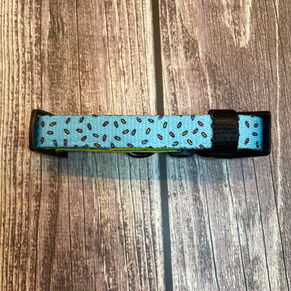 Sprinkles For Days Collar - pink or blue sprinkles dog collar