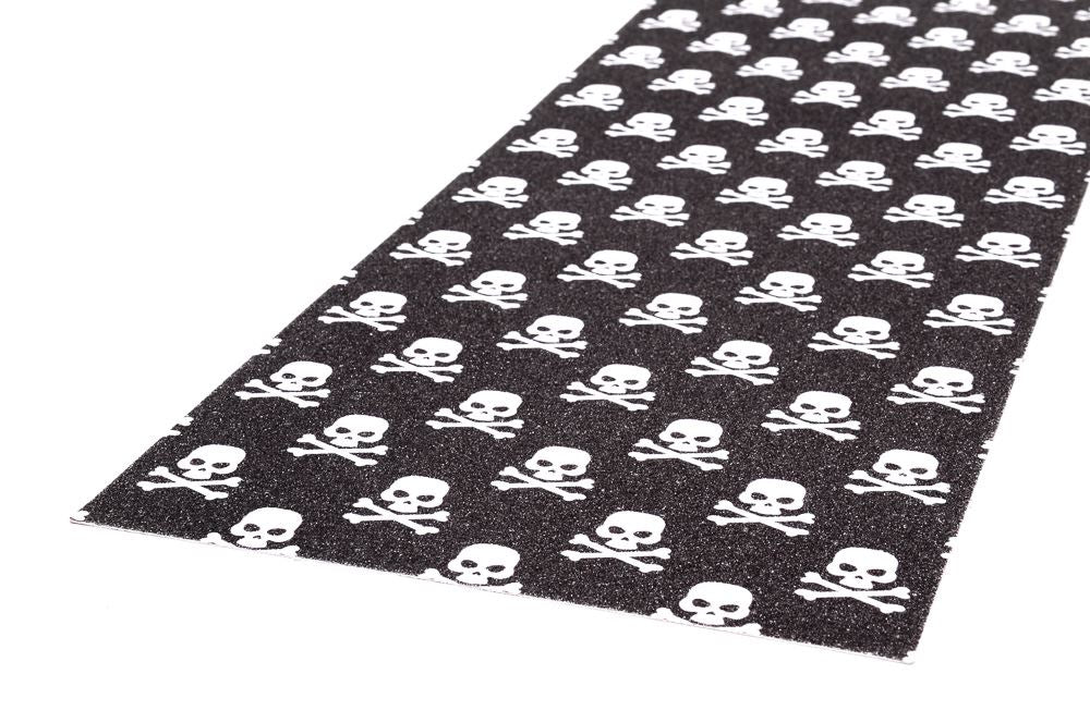 Venom Professional Grade Skateboard Griptape 9" x 33" - Skull & Crossbones