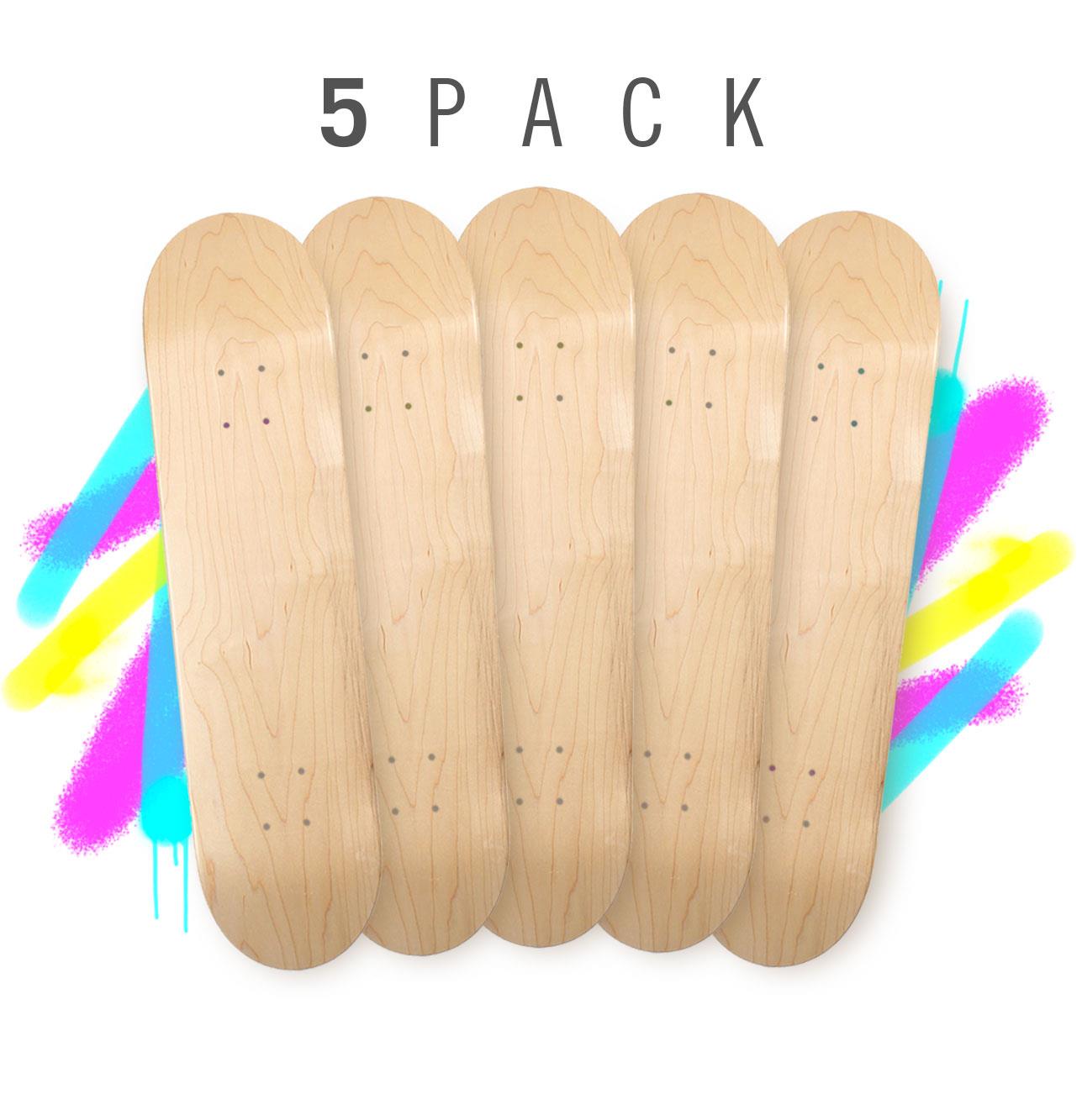 Venom Skateboard Art Unvarnished Deck Pack 8.0"