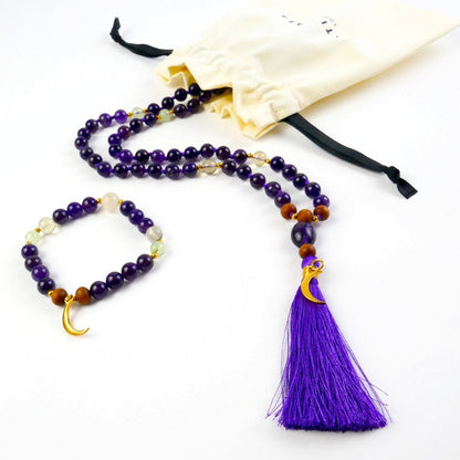 Amethyst Mala Set