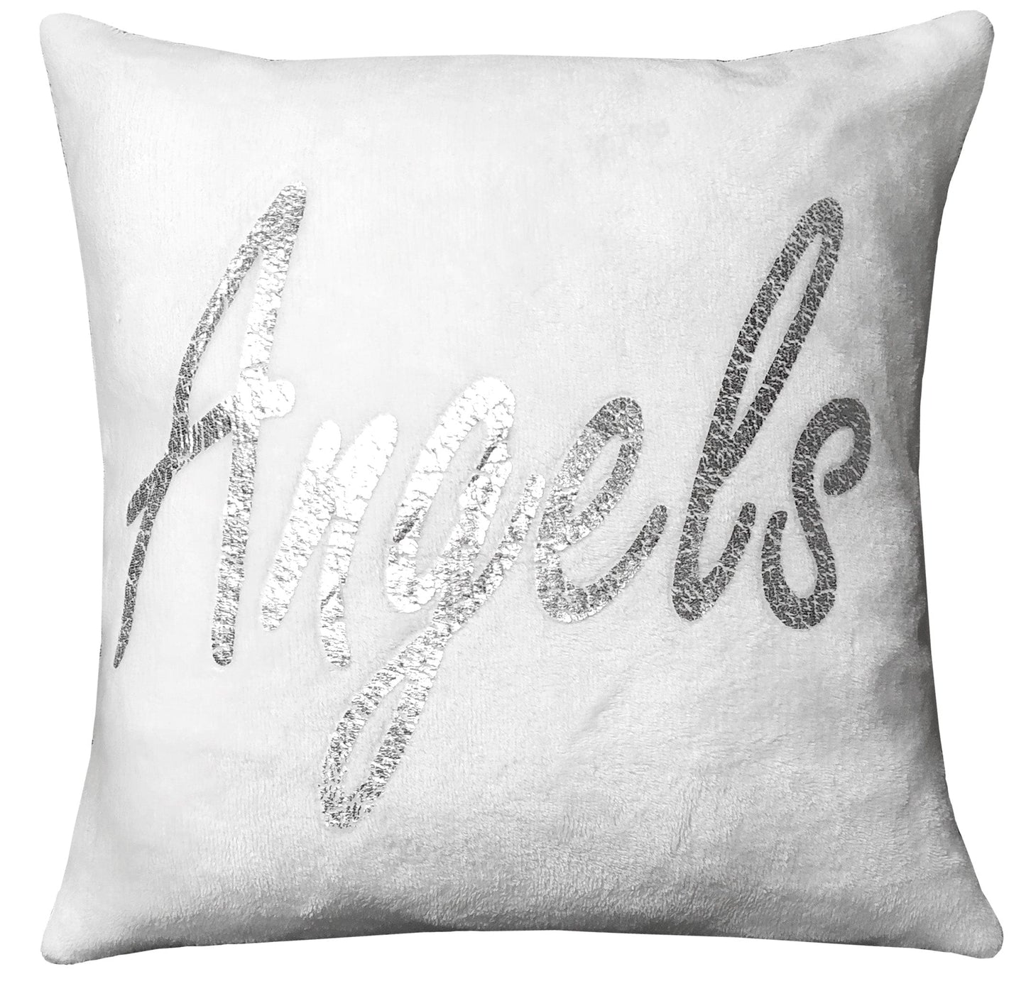 Angel Wings Luxurious Teddy Fleece Duvet Set Super Soft Faux Fur Bedding Pillow Cases Bed Throw Cushion in Pink White Grey by OLIVIA ROCCO