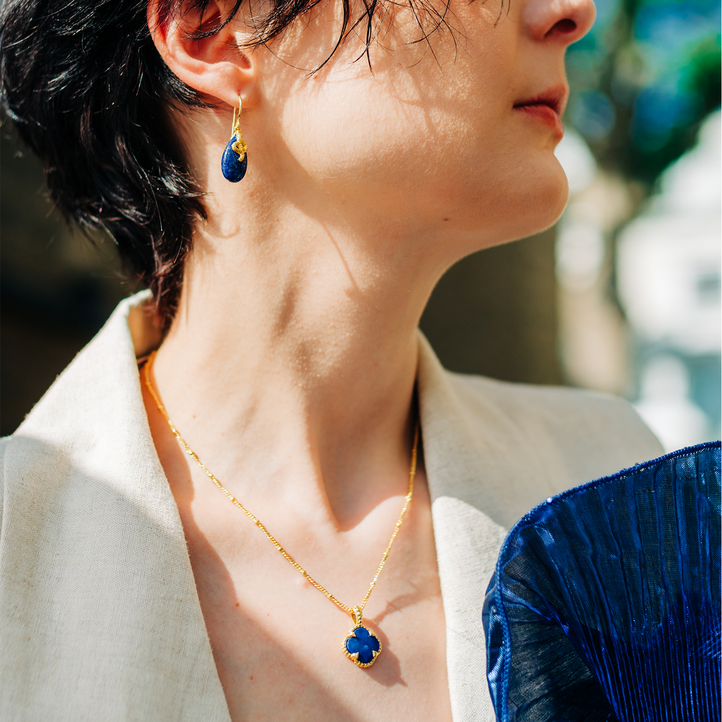 Tyche Gemstone Necklace Labradorite