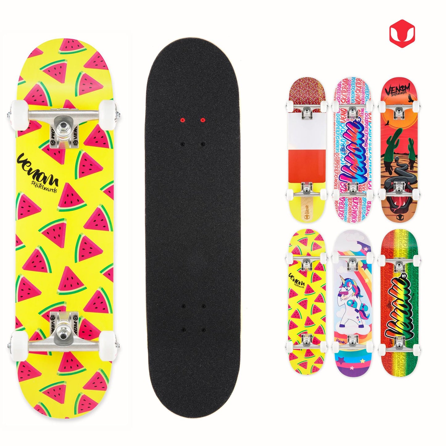 Venom Junior Complete Skateboard - Melons  - 7.25"