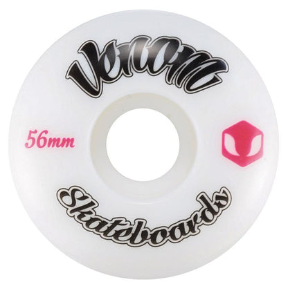 Venom Logo White Skateboard Wheels 50-60mm