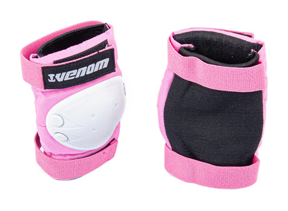 Venom Triple Knee/Elbow/Wrist Pad Set - Pink White