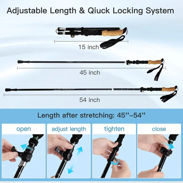 Night Cat Folding Trekking Poles