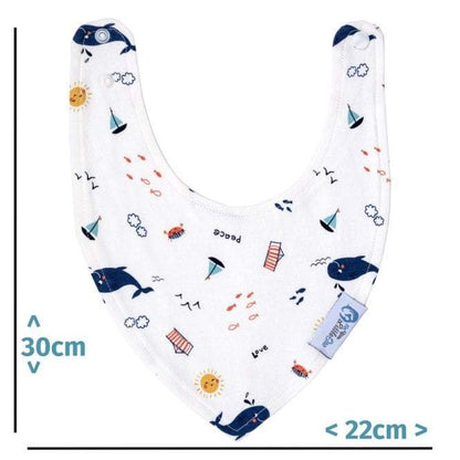 Baby Bandana Dribble Bibs Cotton Pack Of 8 - Boys