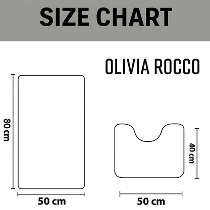 Bali Bath Mat & Pedestal Set Luxurious Super Absorbent Extra-Soft Cotton Mats for Bathroom Comfort and Style in Multiple Colours by OLIVIA ROCCO