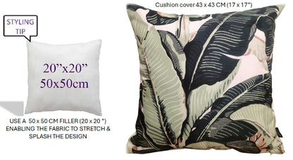 Banza Waterproof Durable Indoor Outdoor Cushions with High-Quality Hollow-Fibre Filling Ideal for Patios Benches Sofas and Chairs 43 x 43 cm by OLIVIA ROCCO