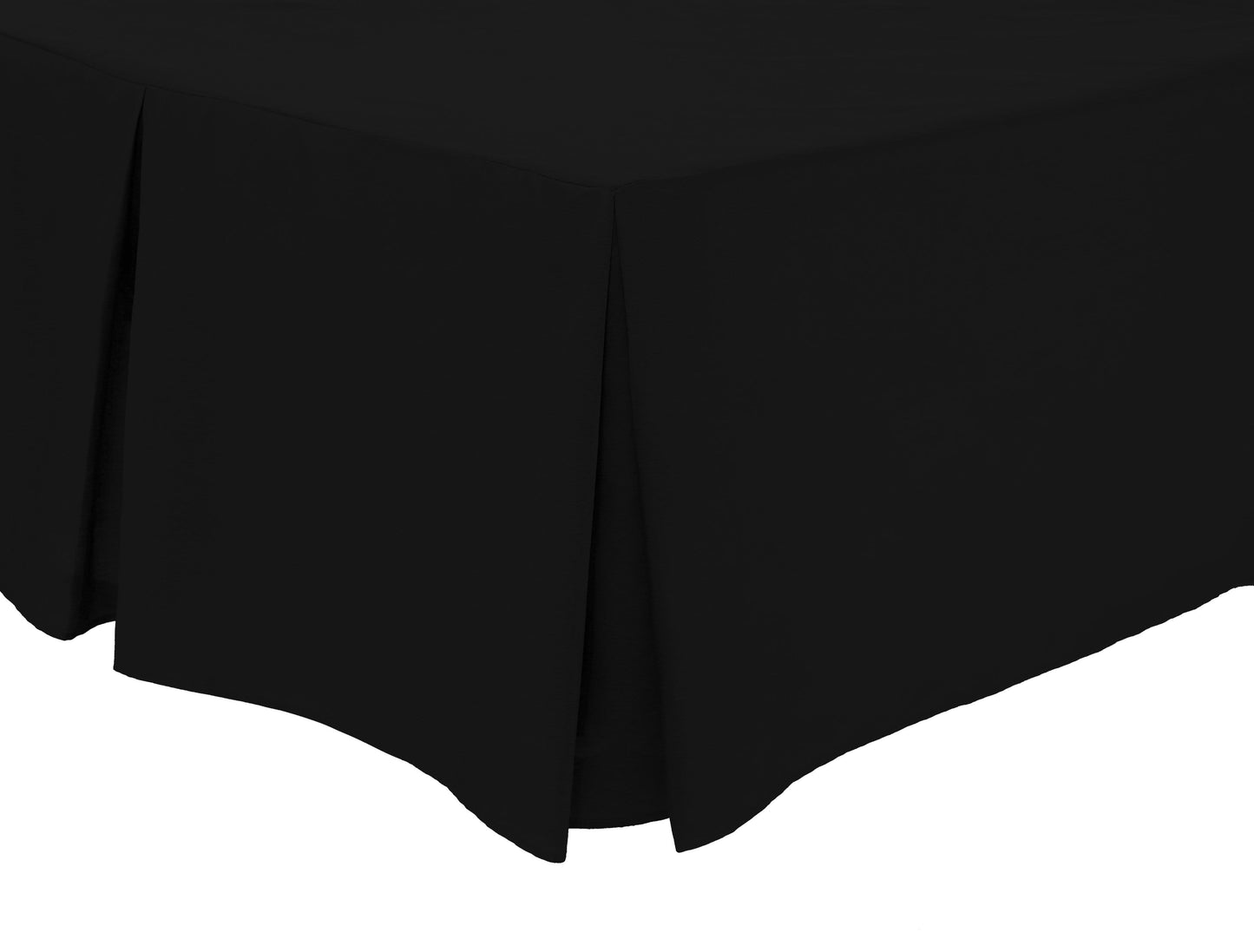 Basics Fitted Pleated Valance Super Soft Indus Valley Cotton Blend Sheet Multiple Sizes and Colours Luxurious Bedding OEKO-TEX Certified by OLIVIA ROCCO