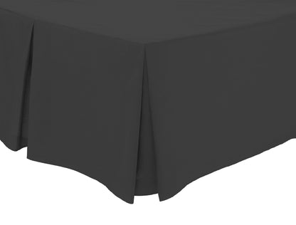 Basics Fitted Pleated Valance Super Soft Indus Valley Cotton Blend Sheet Multiple Sizes and Colours Luxurious Bedding OEKO-TEX Certified by OLIVIA ROCCO